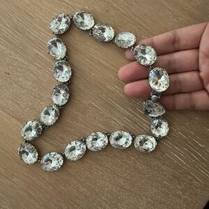 Tory Burch Silver Crystal Necklace